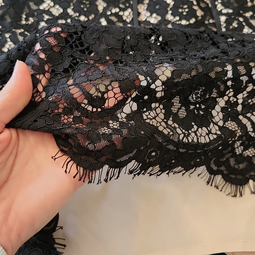 J. Crew Lace Dress Scalloped Hem Dress